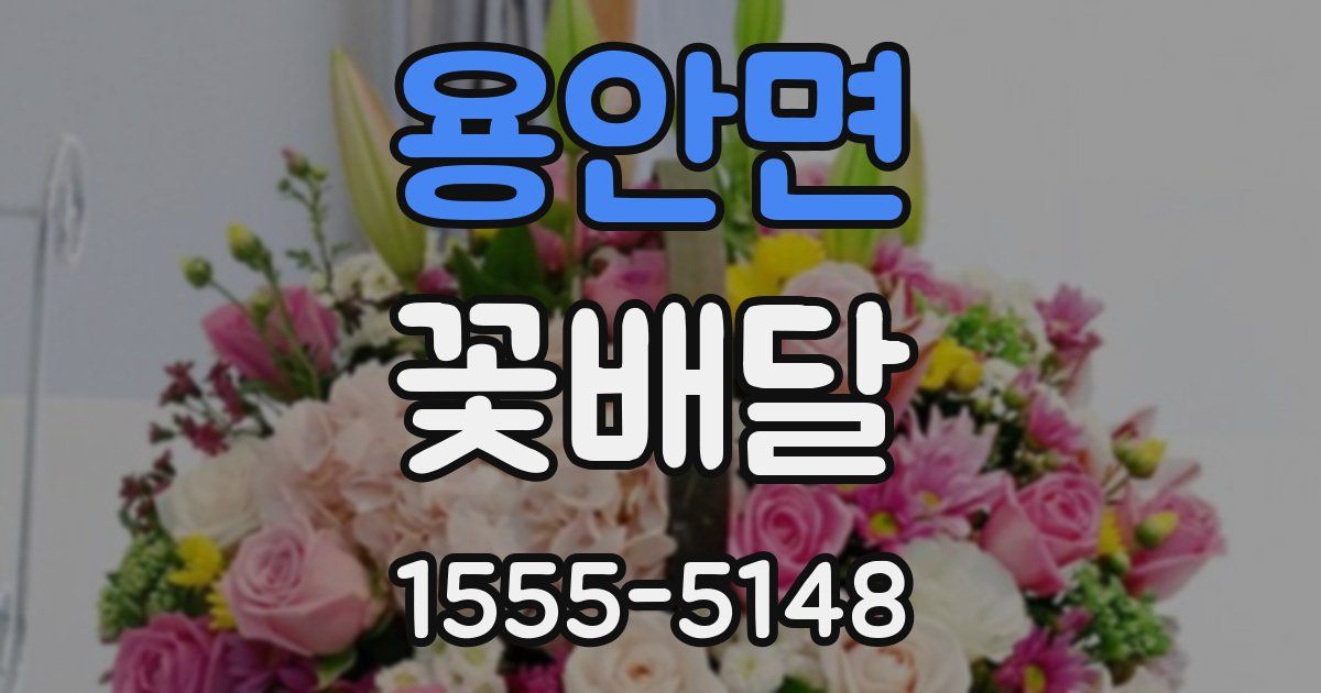 용안면 꽃배달