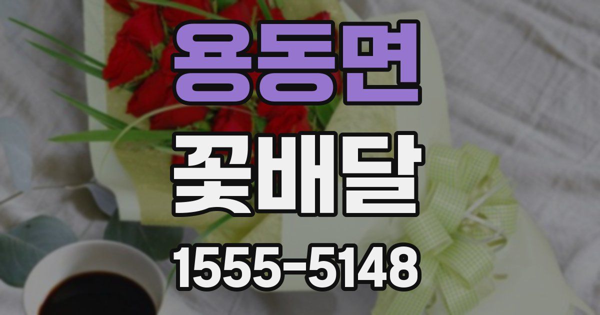 용동면 꽃배달