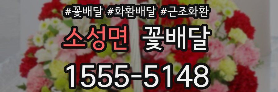 소성면 꽃배달