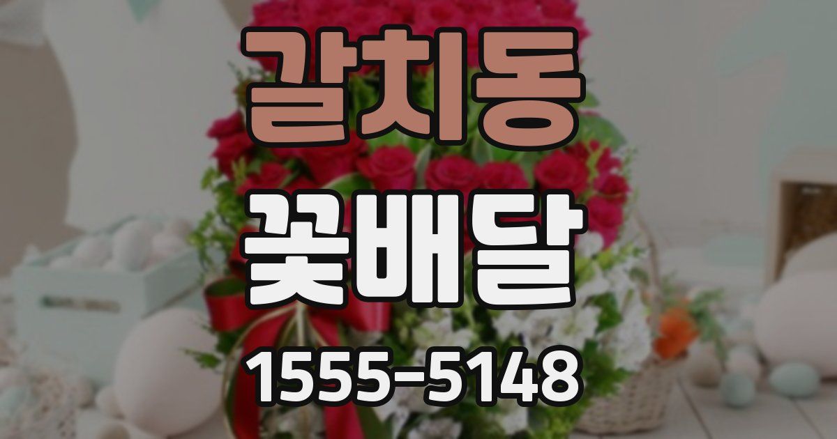 갈치동 꽃배달