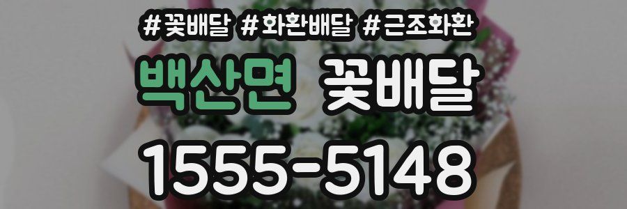 백산면 꽃배달