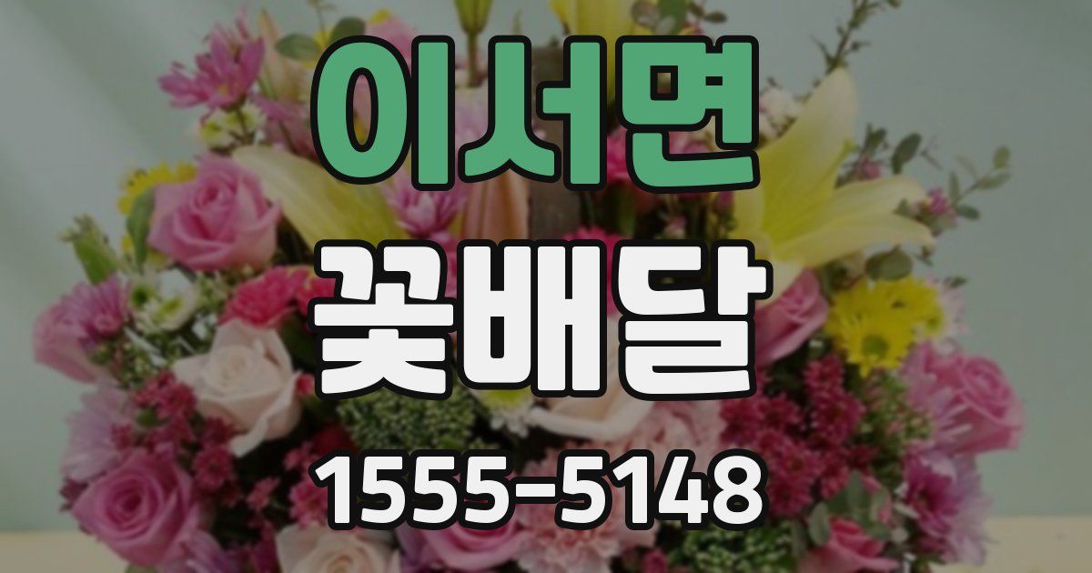 이서면 꽃배달