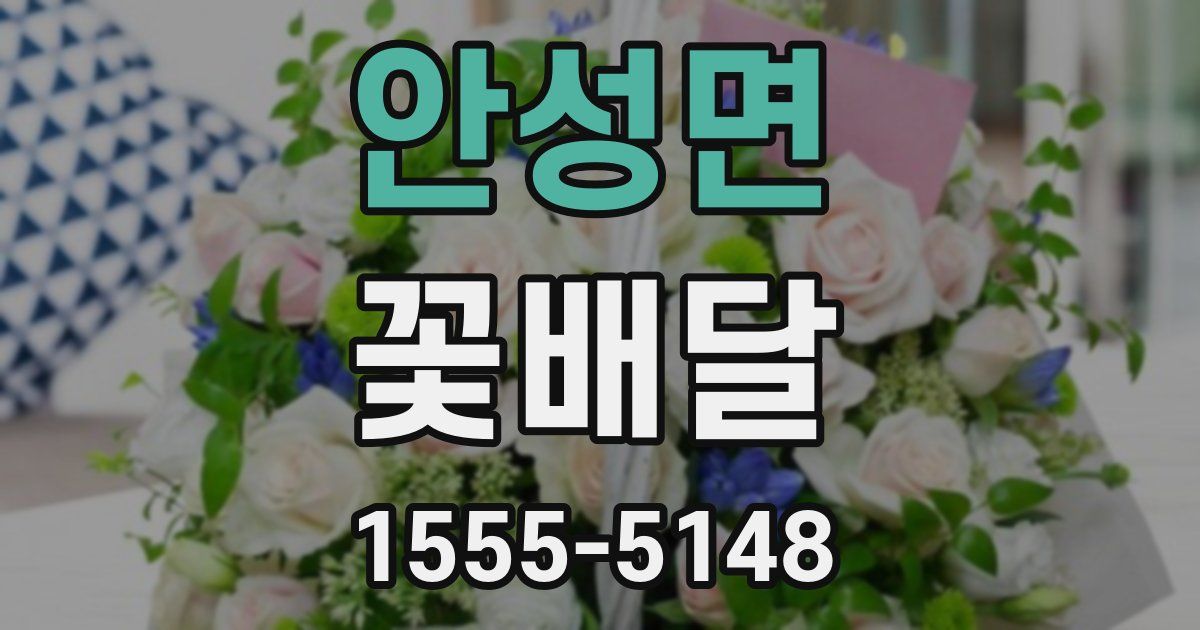 안성면 꽃배달