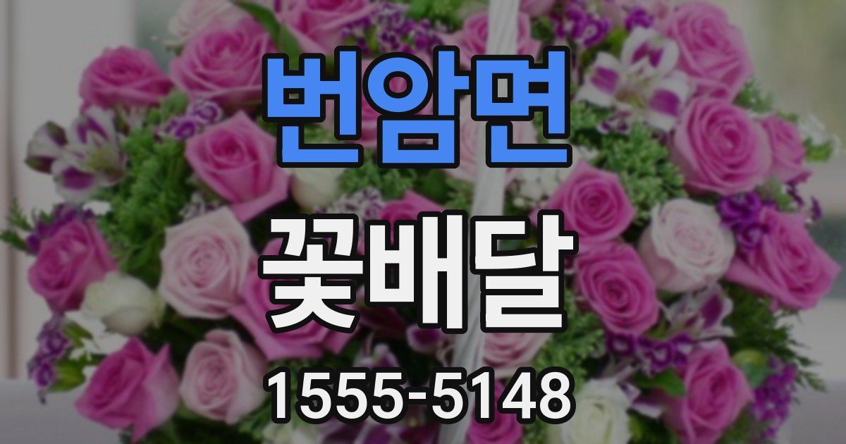 번암면 꽃배달