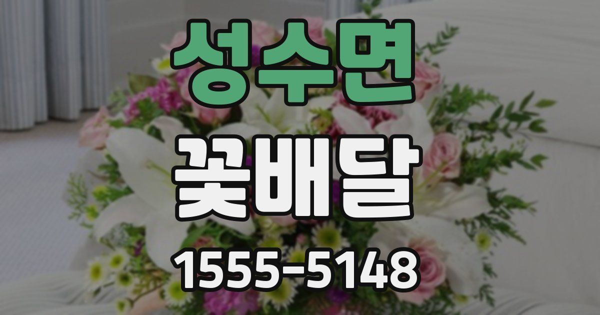 성수면 꽃배달