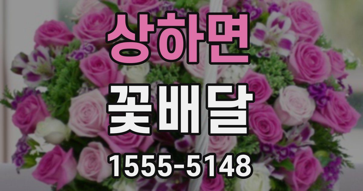 상하면 꽃배달