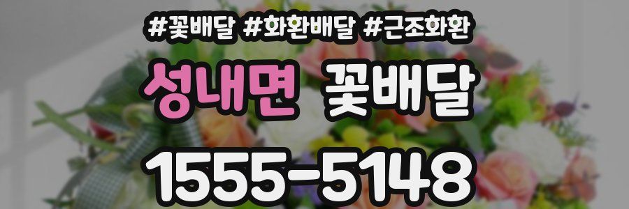 성내면 꽃배달