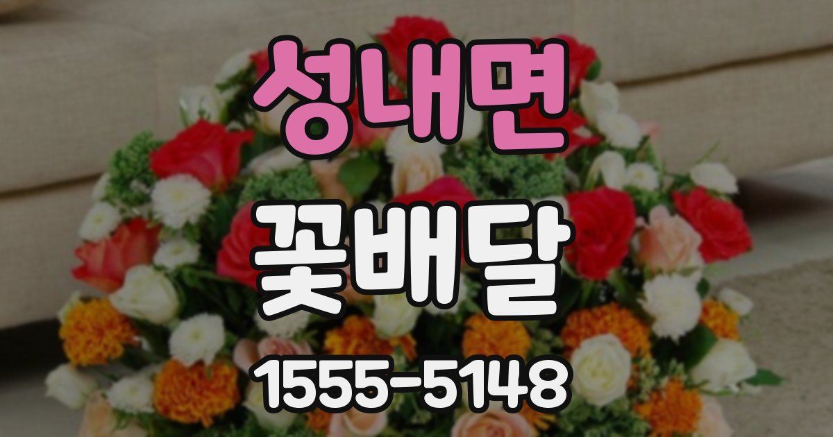 성내면 꽃배달