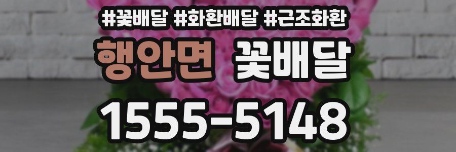 행안면 꽃배달