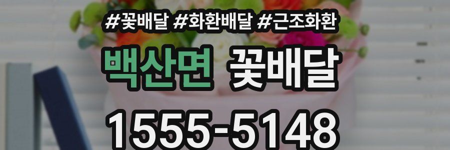백산면 꽃배달