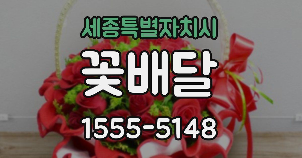 세종특별자치시 꽃배달