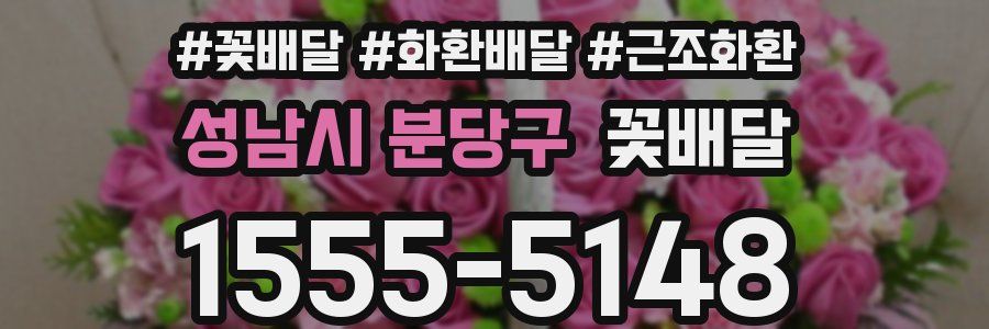 성남시 분당구 꽃배달