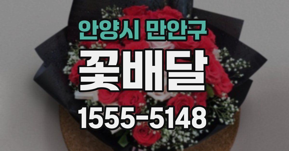 안양시 만안구 꽃배달