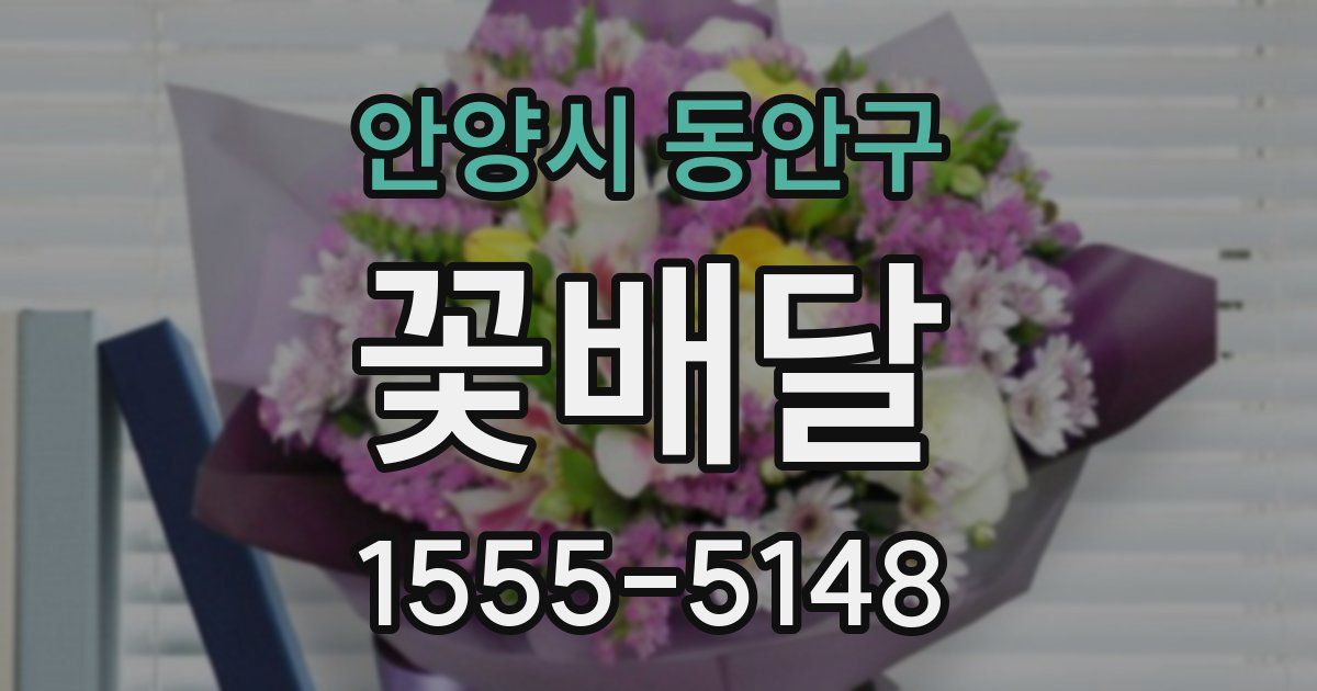 안양시 동안구 꽃배달