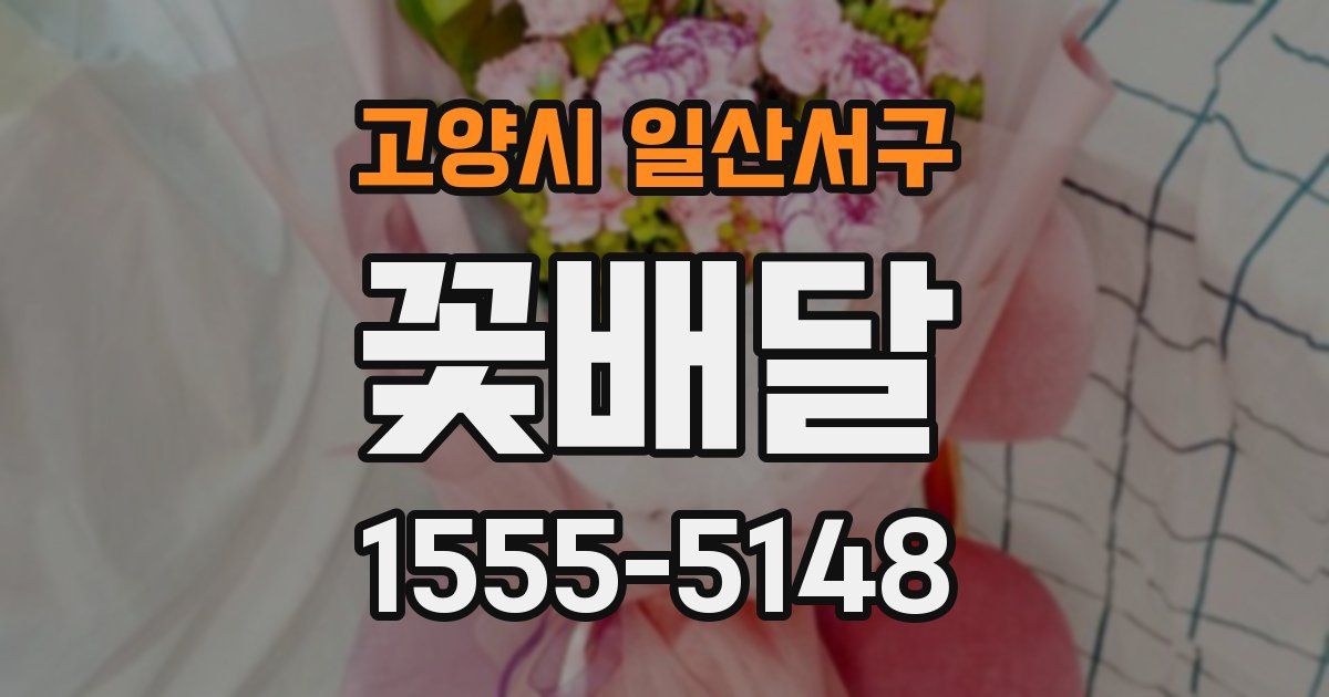 고양시 일산서구 꽃배달