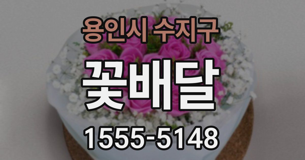 용인시 수지구 꽃배달