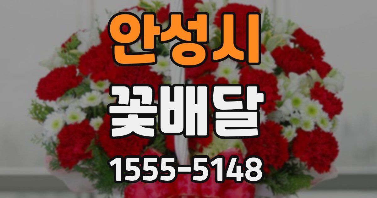 안성시 꽃배달