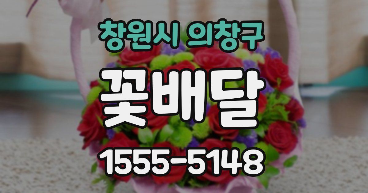 창원시 의창구 꽃배달