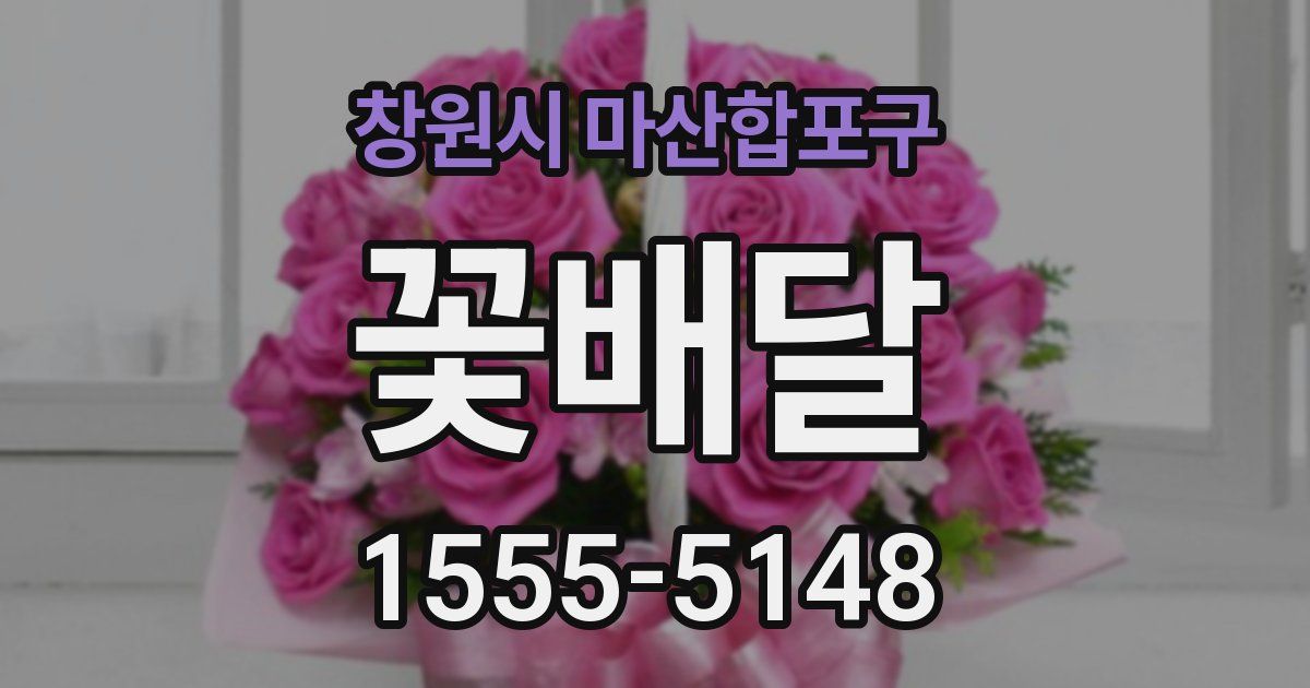 창원시 마산합포구 꽃배달