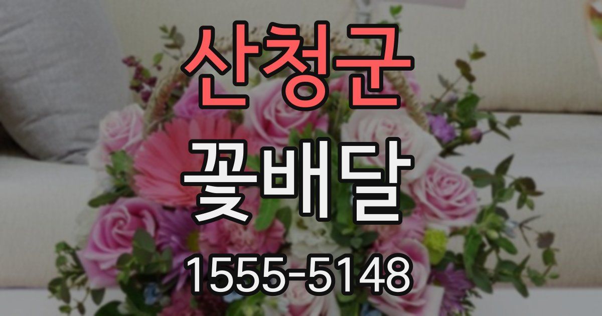 산청군 꽃배달