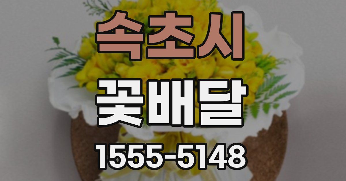 속초시 꽃배달