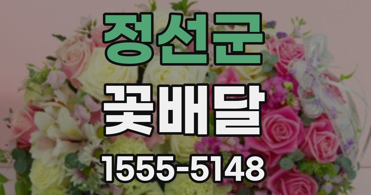정선군 꽃배달