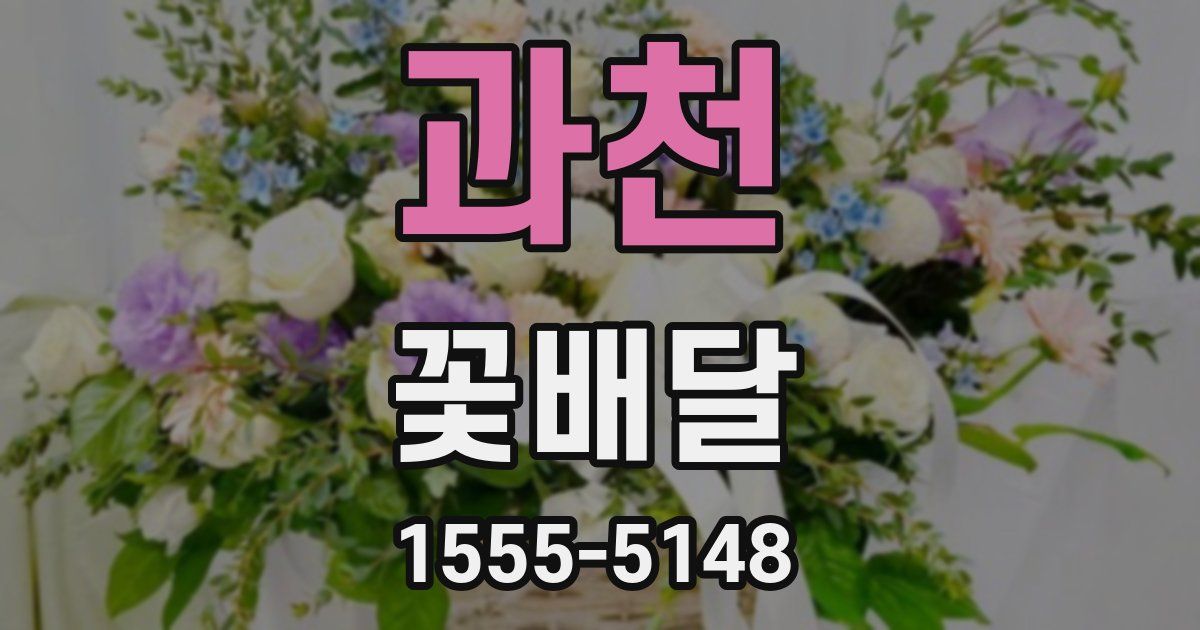 과천 꽃배달