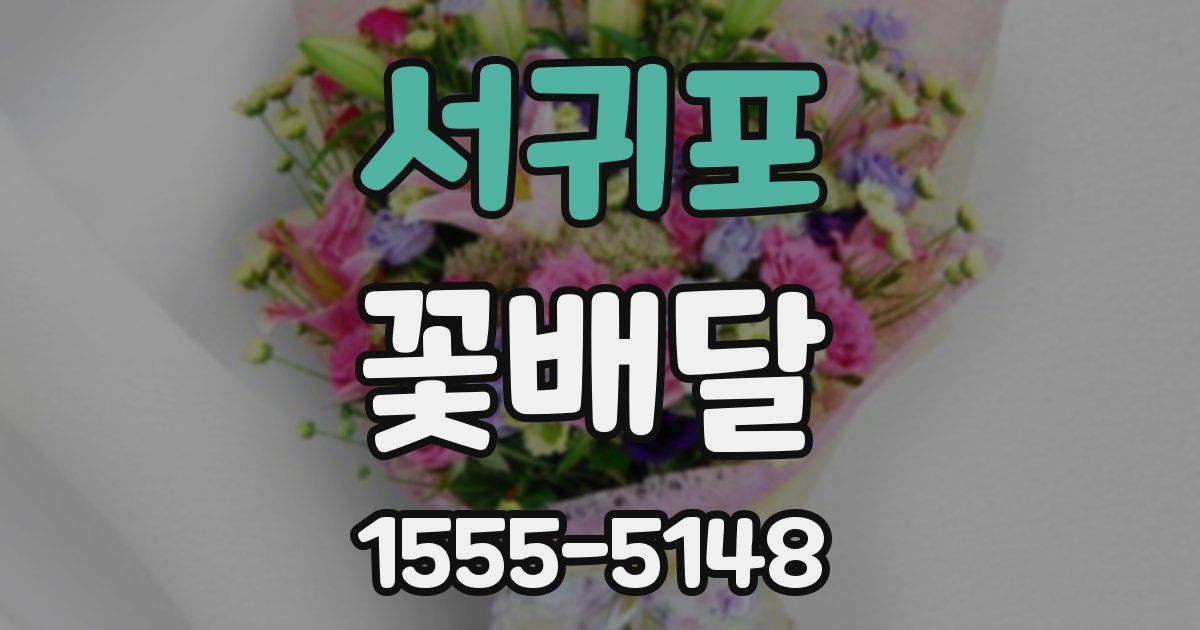 서귀포 꽃배달