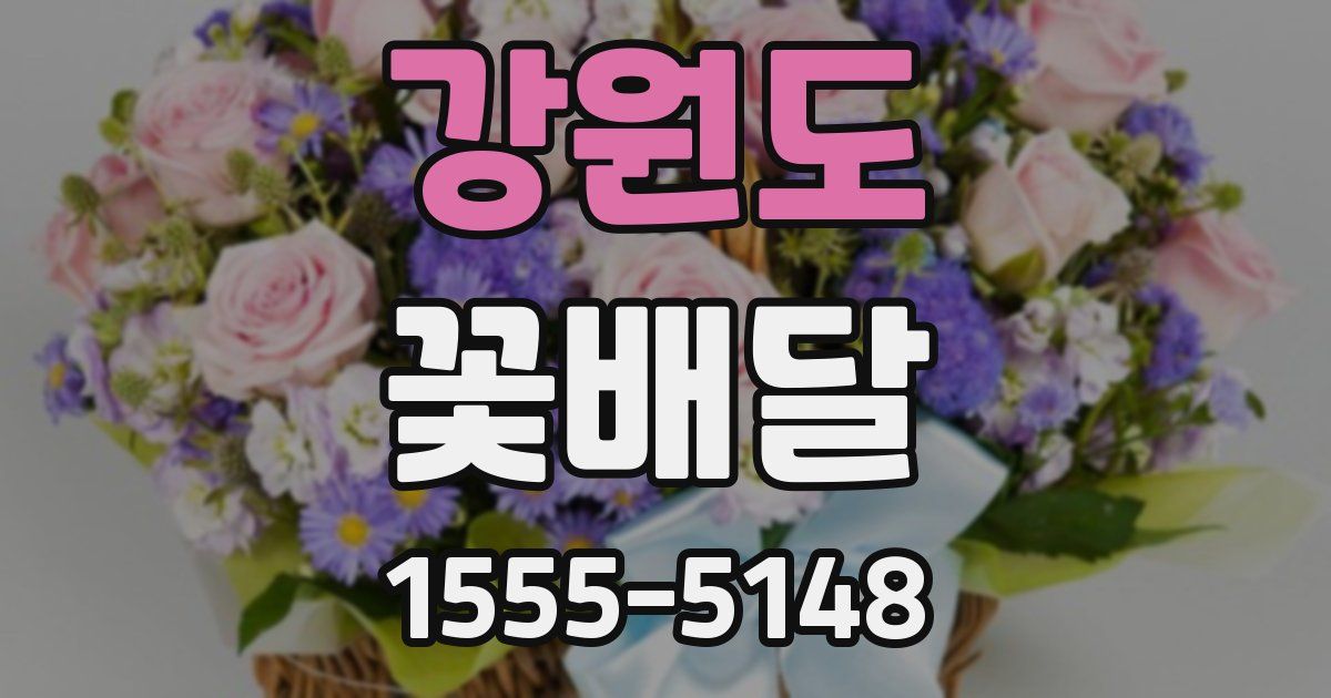 강원도 꽃배달