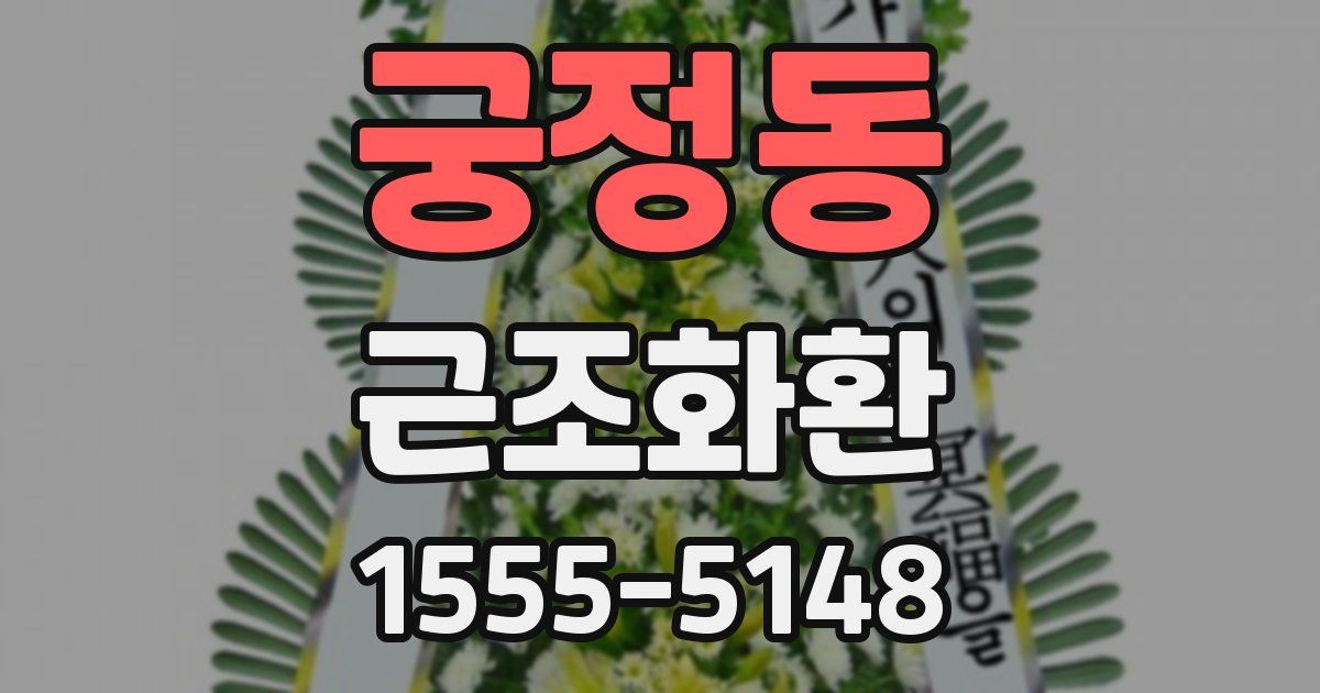 궁정동 근조화환
