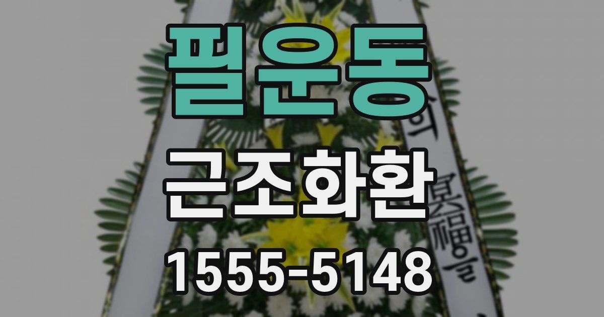 필운동 근조화환