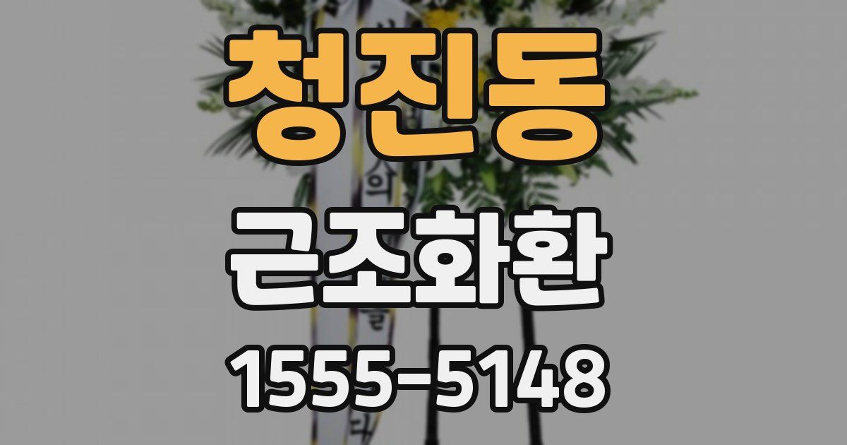 청진동 근조화환