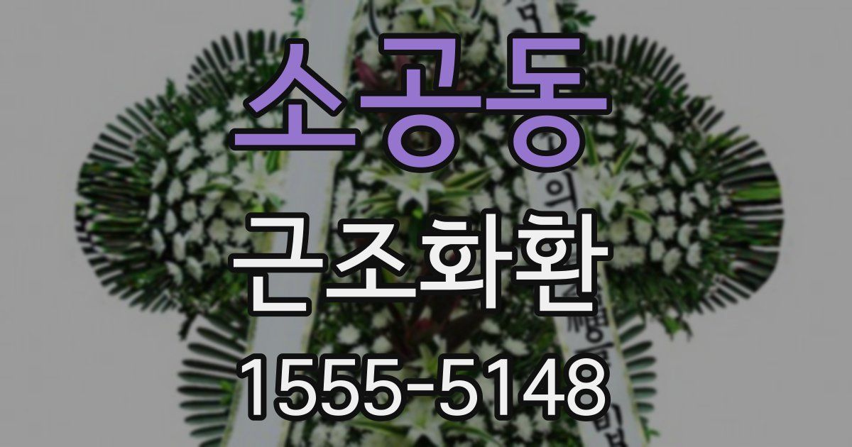 소공동 근조화환