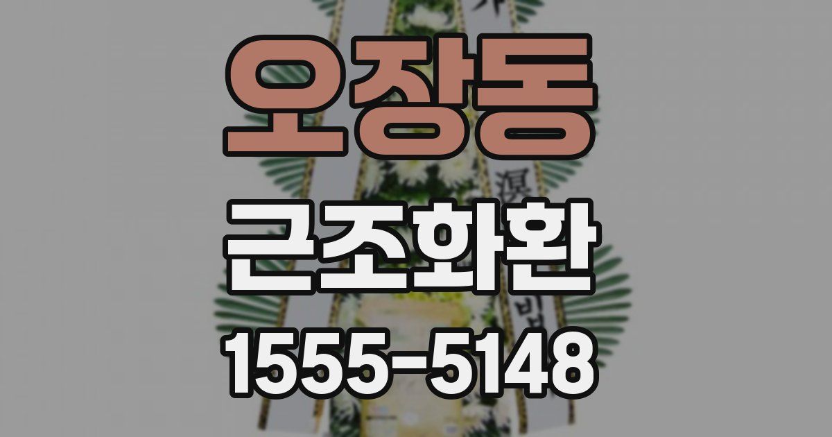 오장동 근조화환