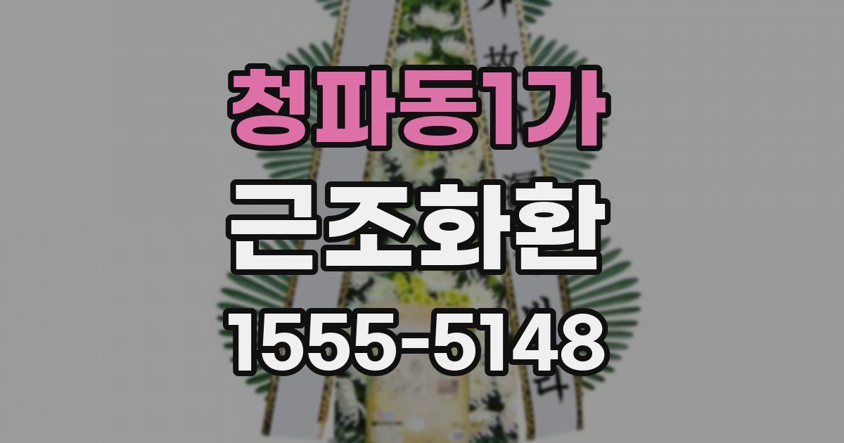 청파동1가 근조화환