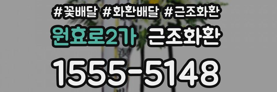 원효로2가 근조화환
