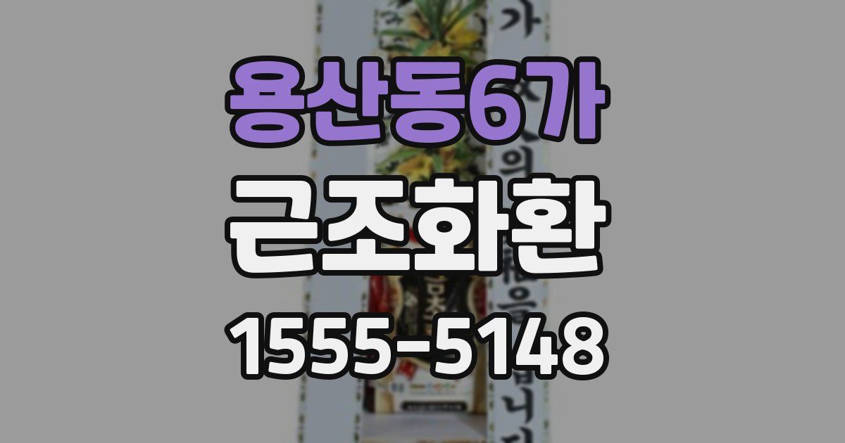 용산동6가 근조화환