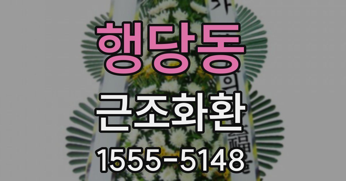 행당동 근조화환