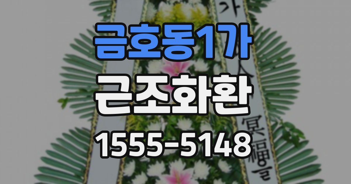 금호동1가 근조화환