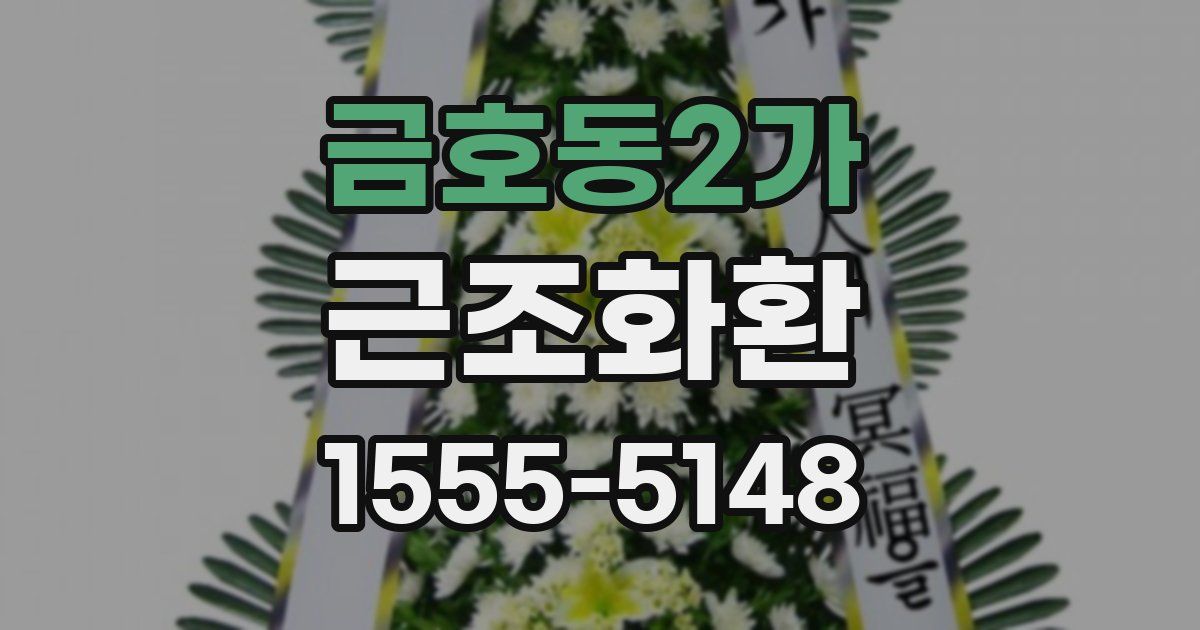 금호동2가 근조화환