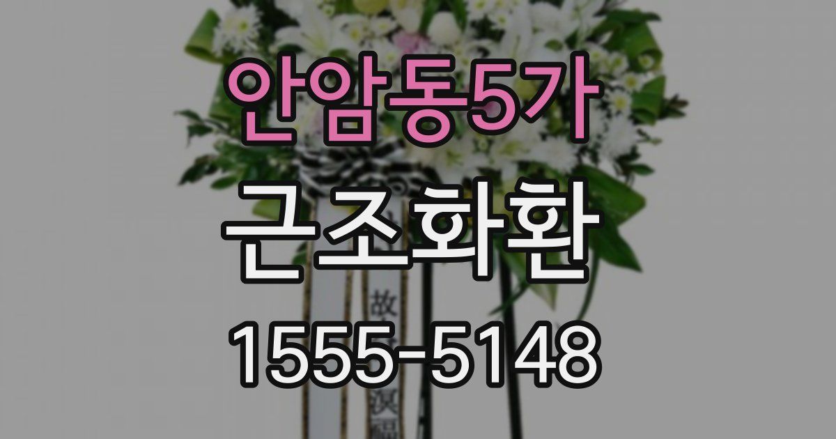 안암동5가 근조화환