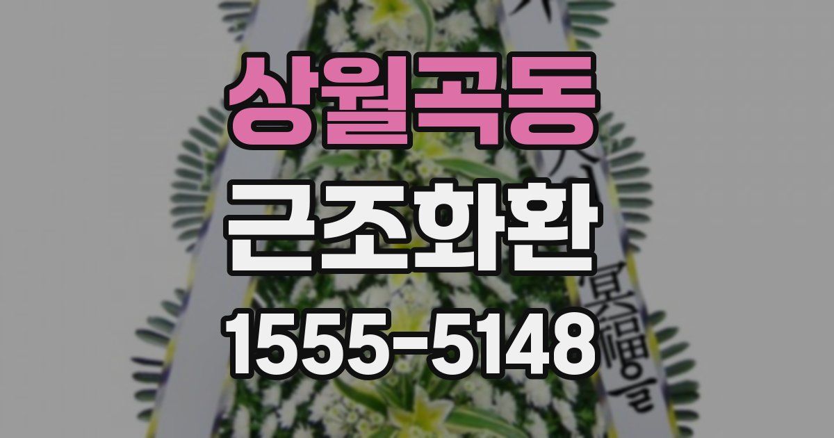 상월곡동 근조화환