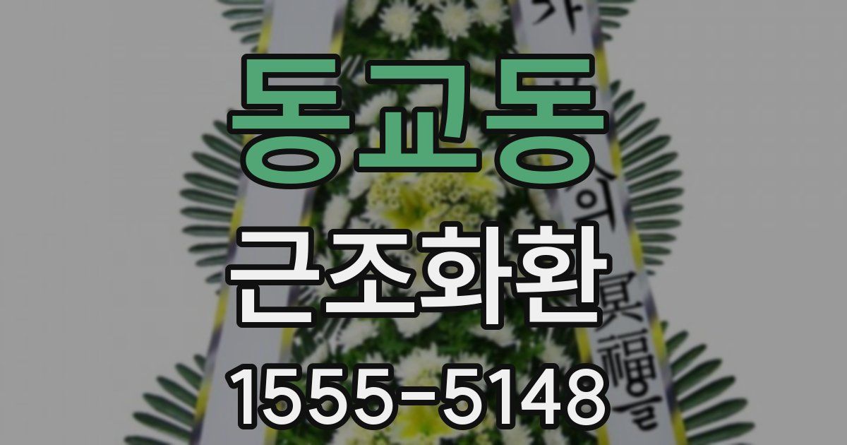 동교동 근조화환