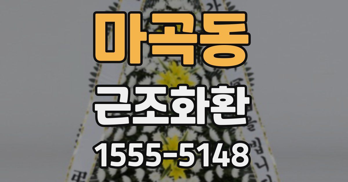 마곡동 근조화환