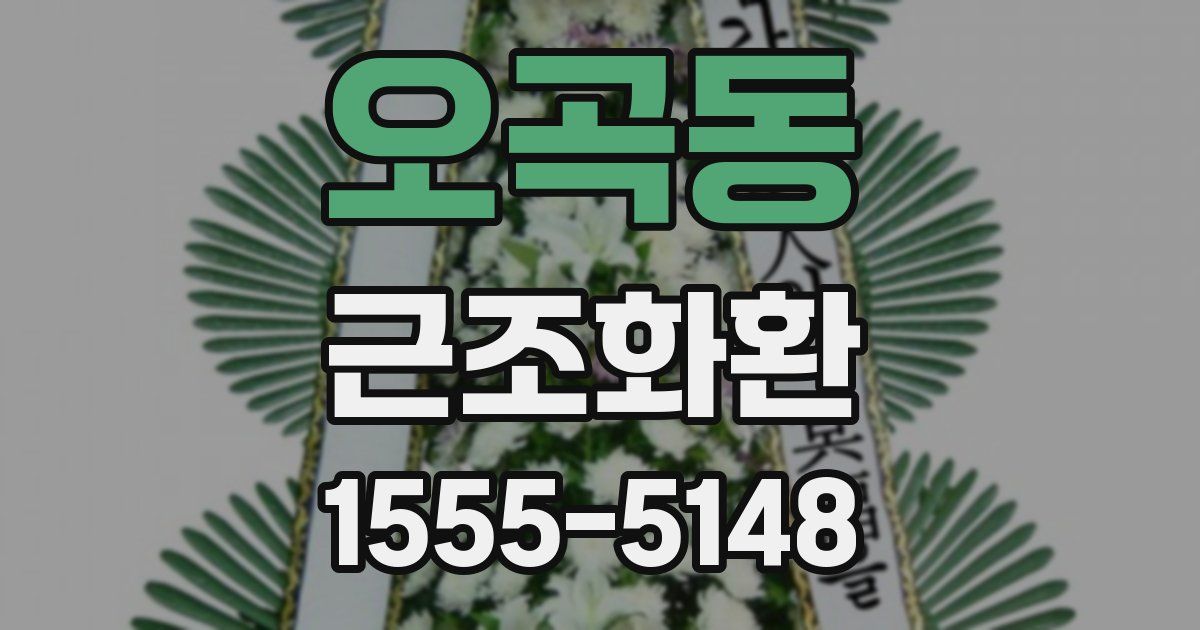 오곡동 근조화환