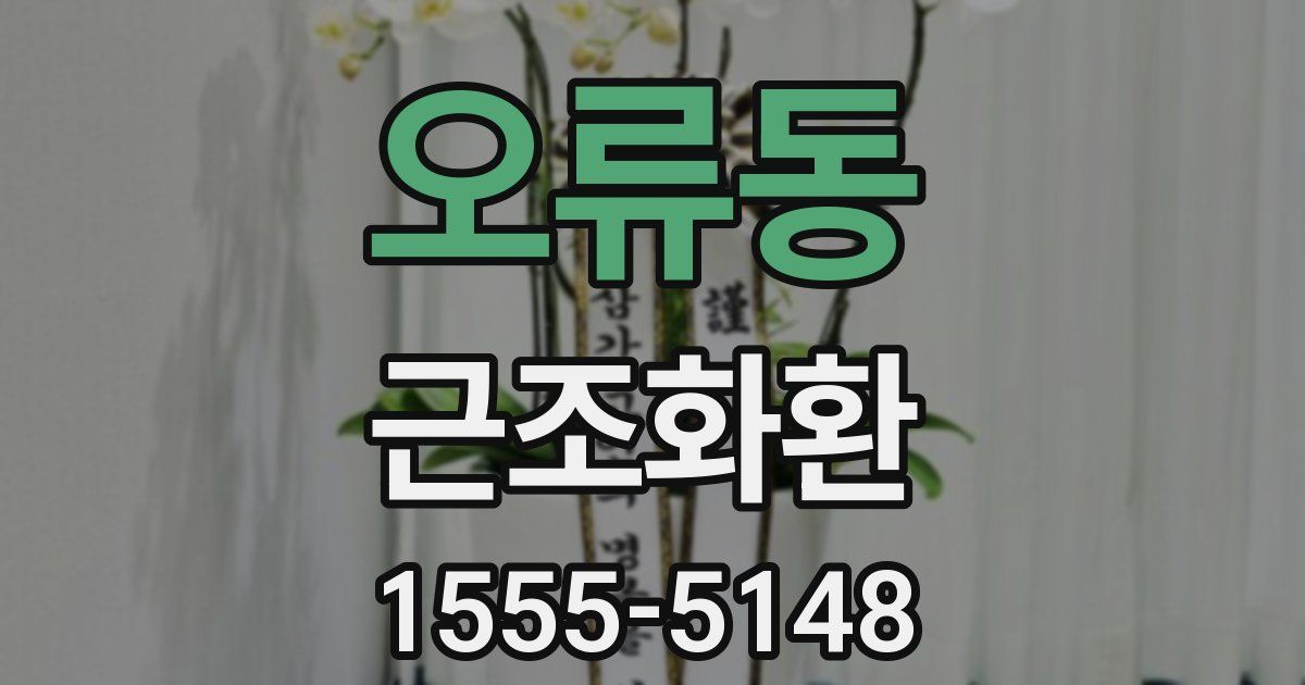 오류동 근조화환