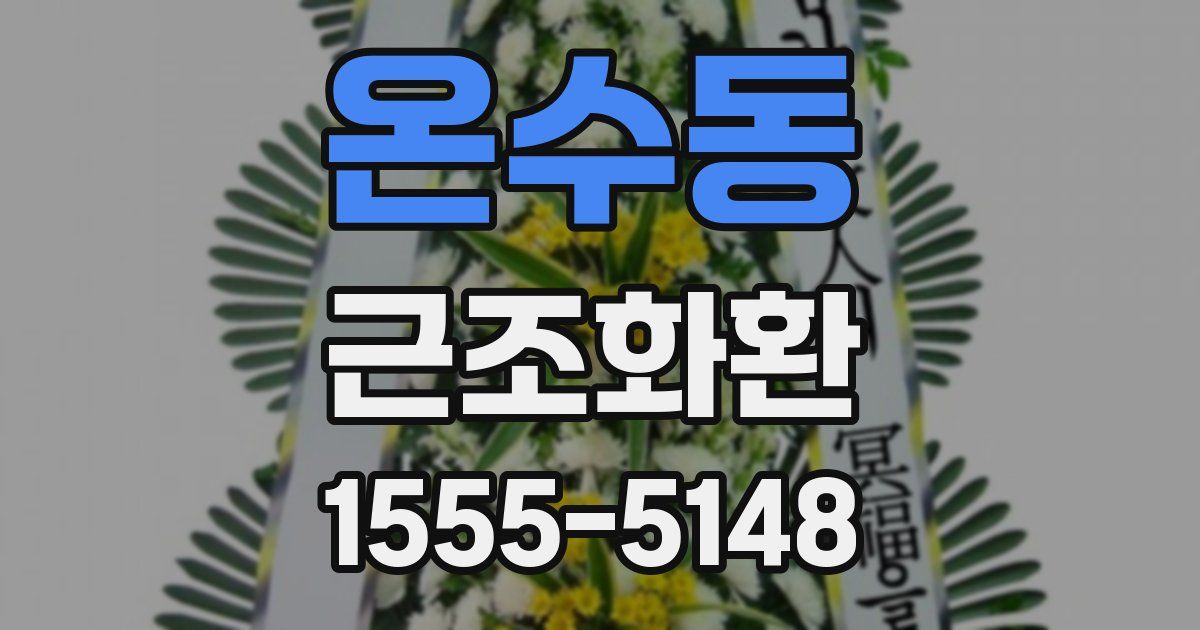 온수동 근조화환