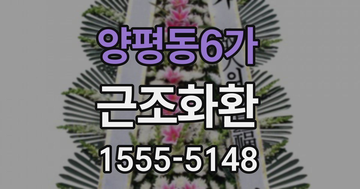 양평동6가 근조화환