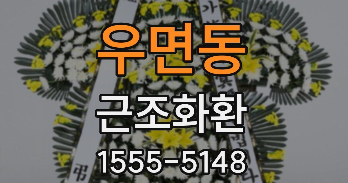 우면동 근조화환