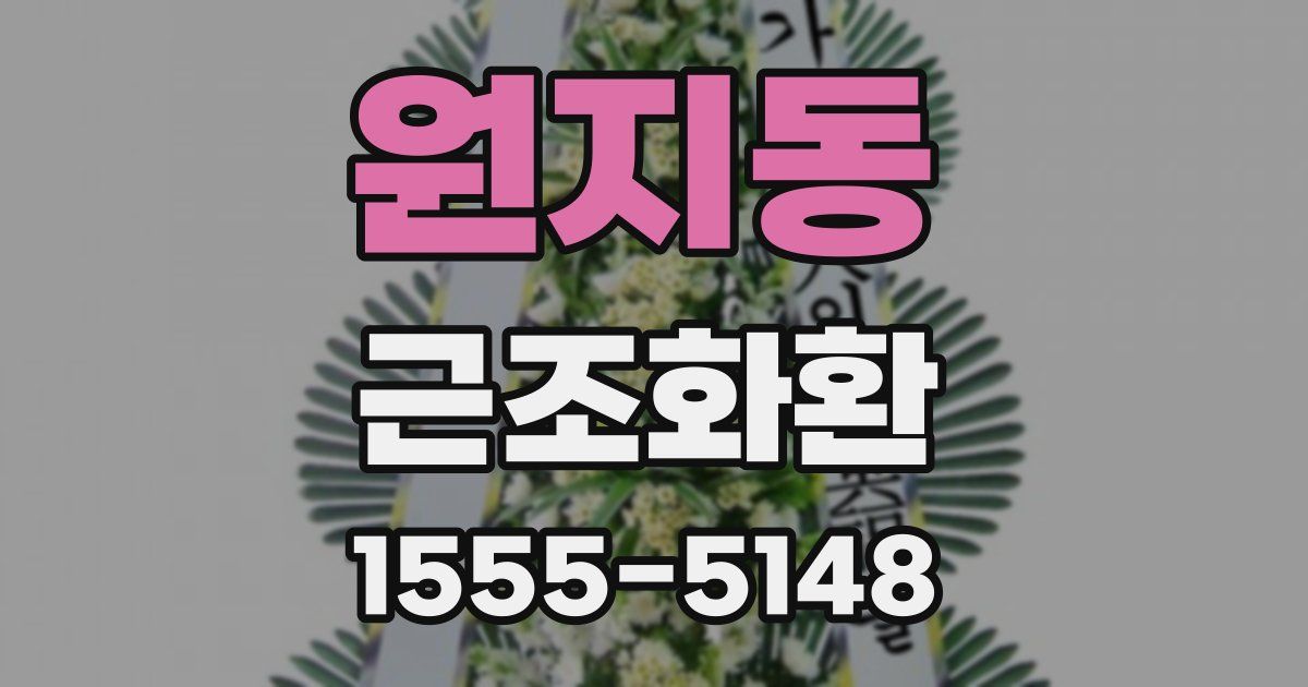 원지동 근조화환